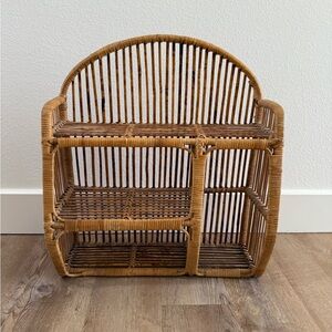 Vintage Brown Wicker Basket
